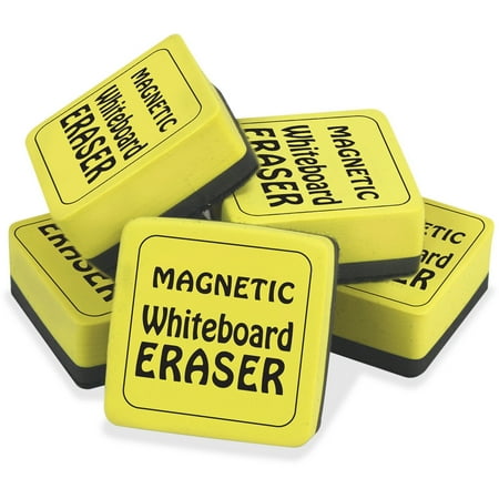 The Pencil Grip, TPG355, Magnetic Whiteboard Eraser, 12 / Pack, Yellow