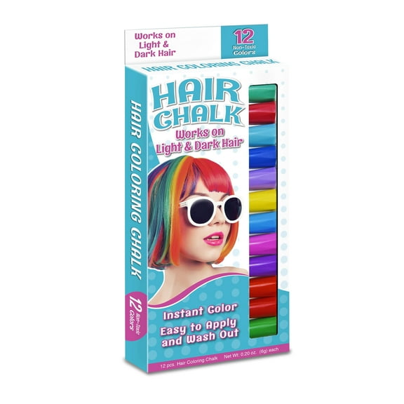 The Pencil Grip Hair Coloring Chalk, 12 Colors