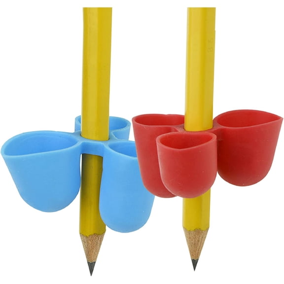 The Pencil Grip Writing CLAW Grip Sample Pack, 6 Count (2 Small, 2 Medium, 2 Large), Assorted Colors, Ergonomic Handwriting Aid for Beginners & Adults