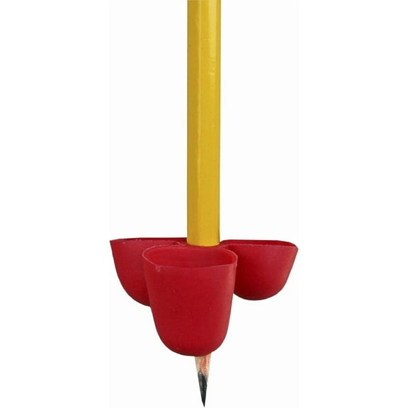 The Pencil Grip Writing CLAW Grip, Medium Size, 6 Count, Red/Blue, for Pencils and Utensils