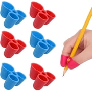 The Pencil Grip Writing CLAW Grip, Medium Size, 6 Count, Red/Blue, for Pencils and Utensils