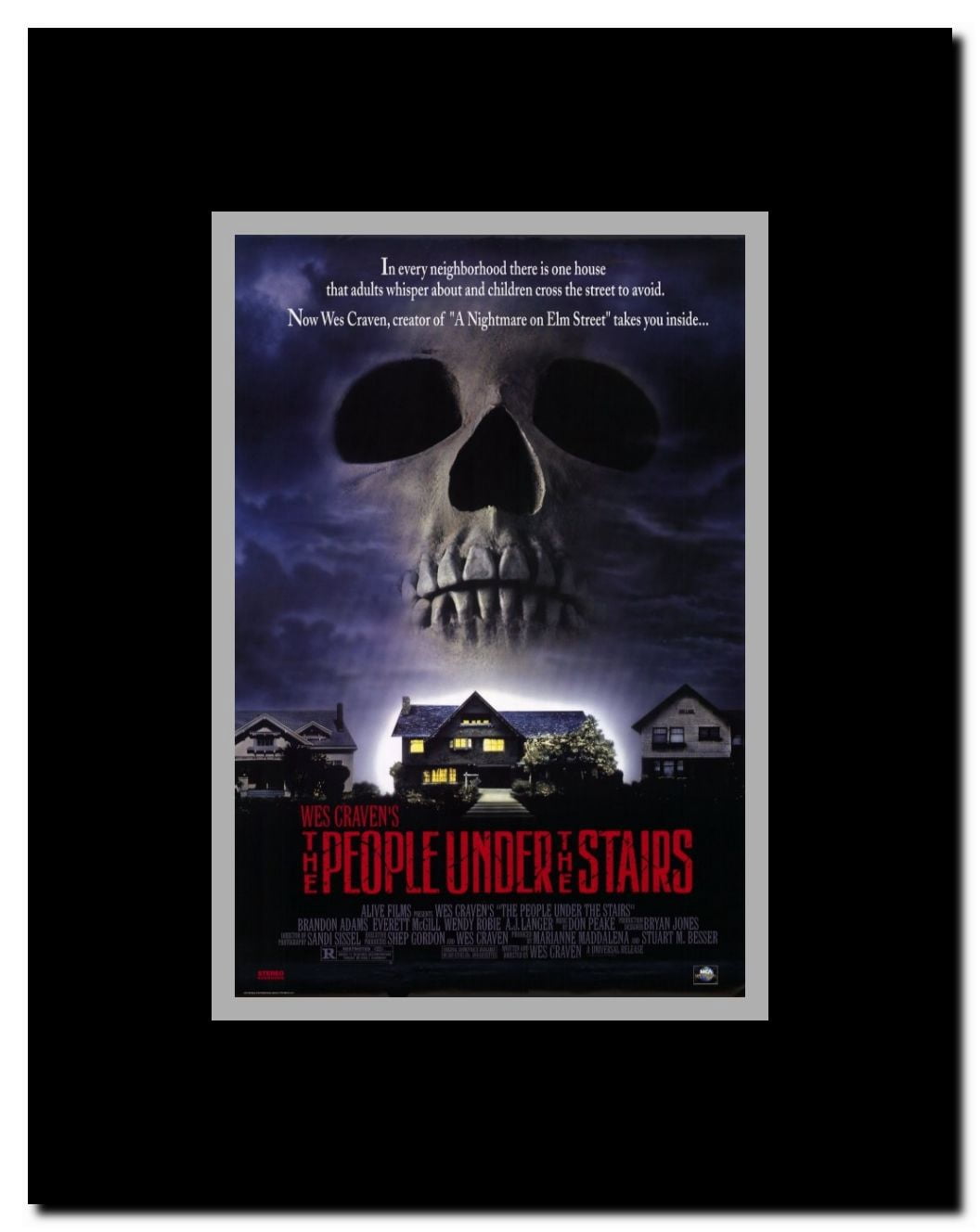 The People Under the Stairs Framed Movie Poster
