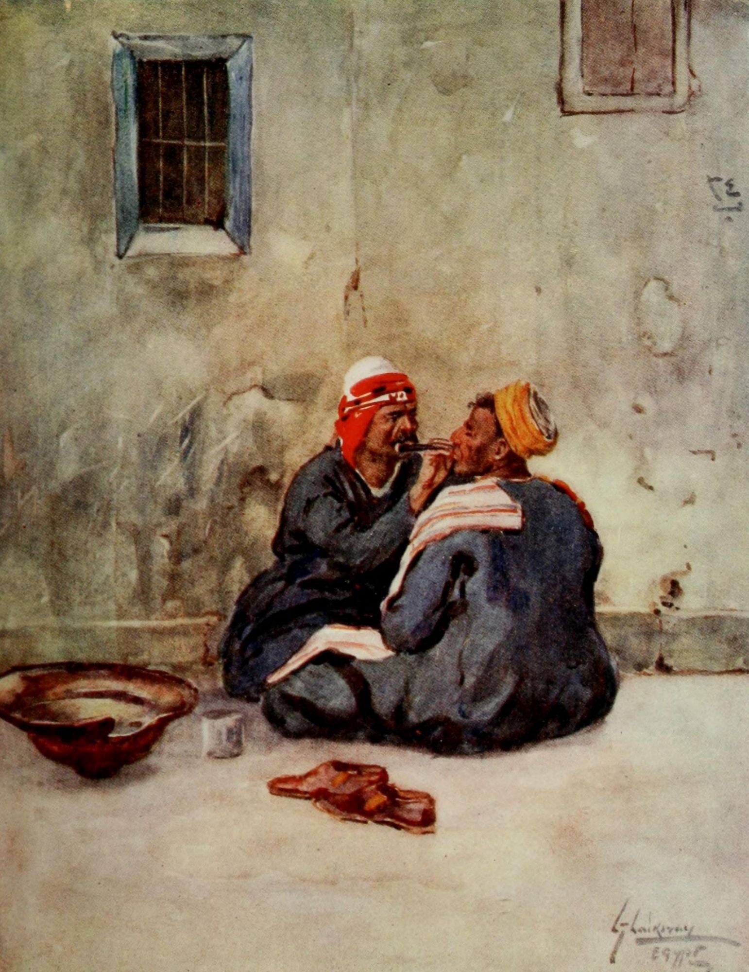 The People of Egypt 1916 Barber Canvas Art - Lance Thackeray (24 x 36)