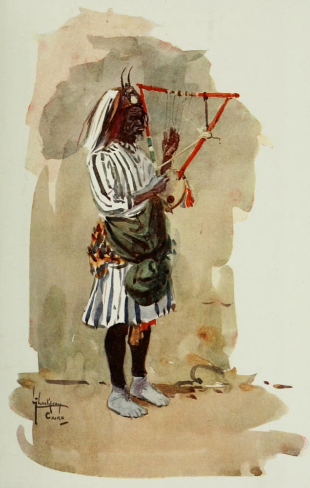 The People of Egypt 1916 Music-man Canvas Art - Lance Thackeray (18 x 24)