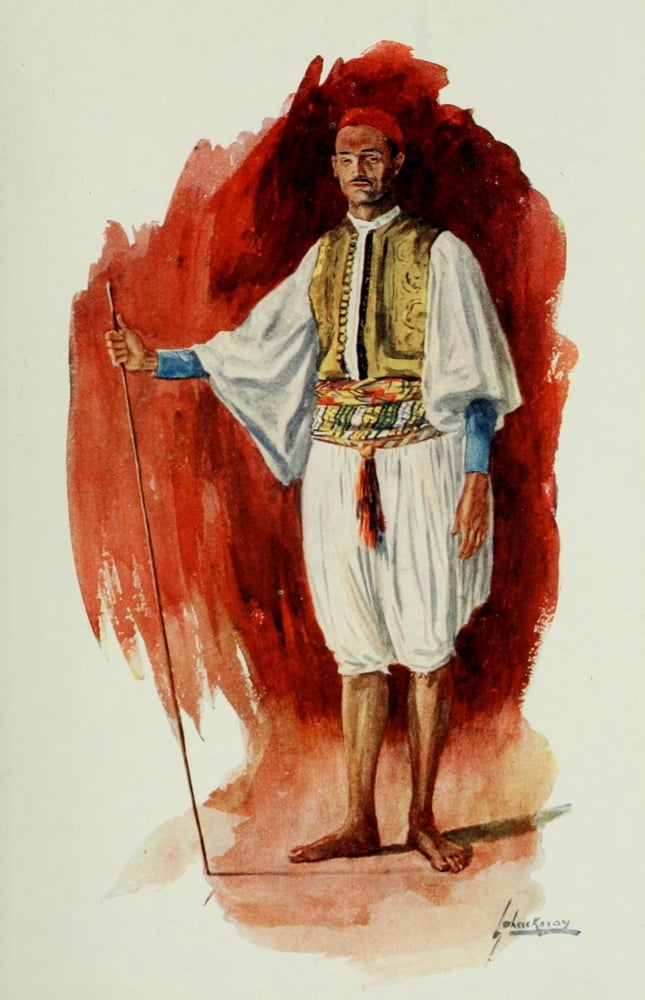 The People of Egypt 1916 Running Sais Canvas Art - Lance Thackeray (18 x 24)
