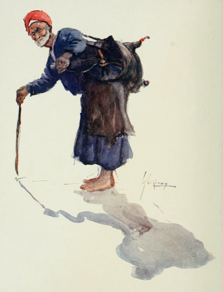 The People of Egypt 1916 Water-carrier Canvas Art - Lance Thackeray (18 x 24)