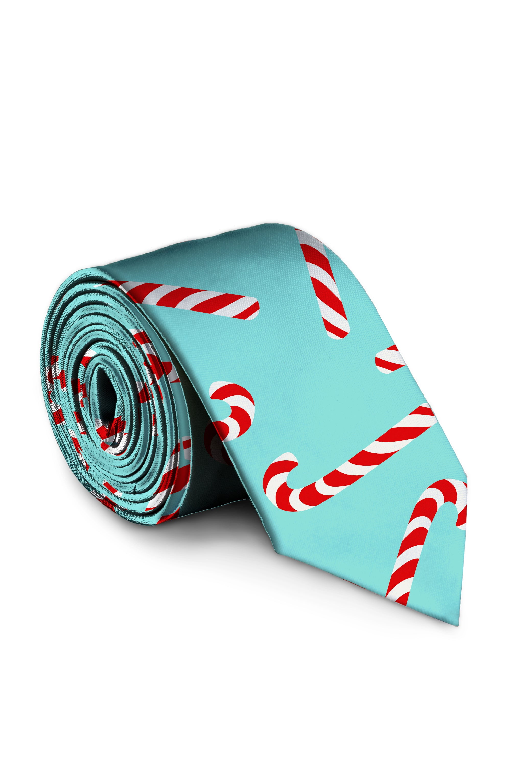 The Peppermint Pimp Canes - Shinesty Candy Cane Print Tie