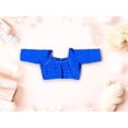 thumbnail image 1 of Blue Traditional Ready Made Blouse for Saree, Cultural Wear for Women, 027, 1 of 5