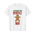 thumbnail image 1 of The Perfect Man Funny Gingerbread Man T-Shirt White Tee, 1 of 5