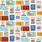 RoomMates The Perfect Match Multicolored Peel and Stick Wallpaper, 1 Roll