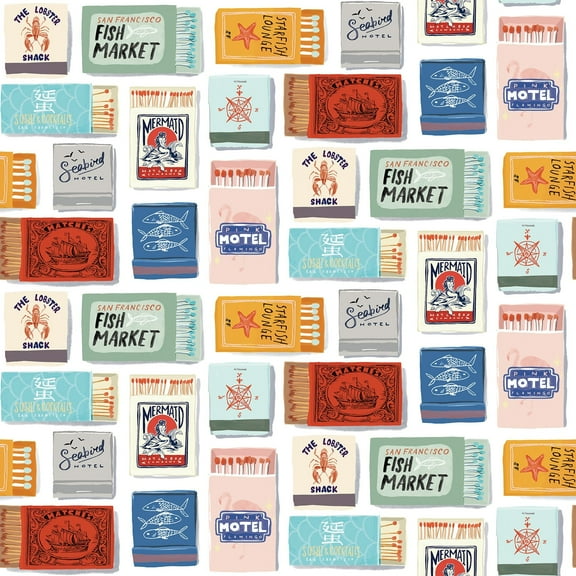 RoomMates The Perfect Match Multicolored Peel and Stick Wallpaper, 1 Roll