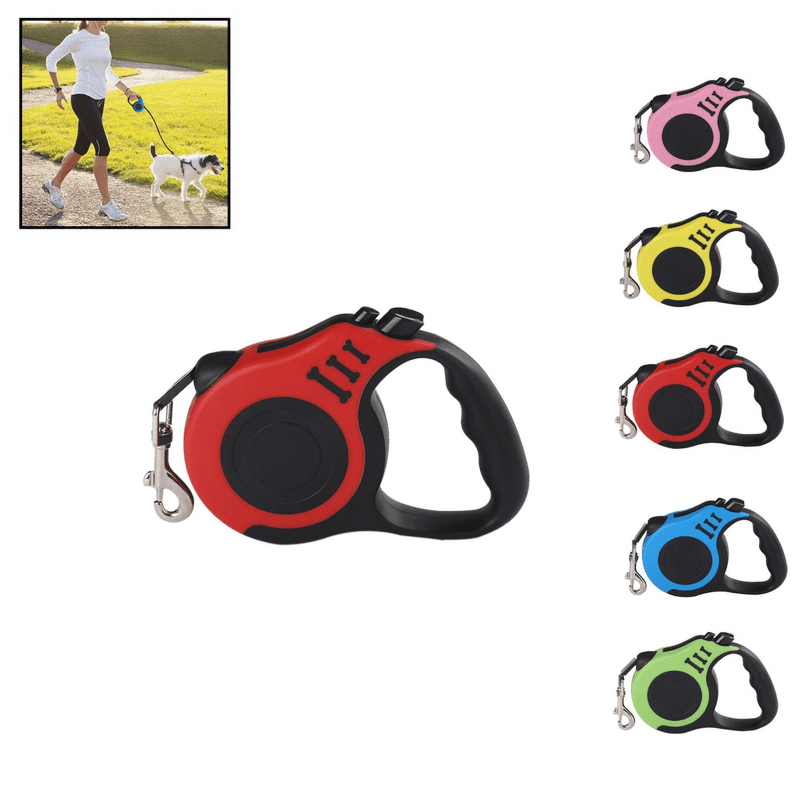 The Perfect Part 16ft Heavy Duty Retractable Dog Leash with One Touch ...