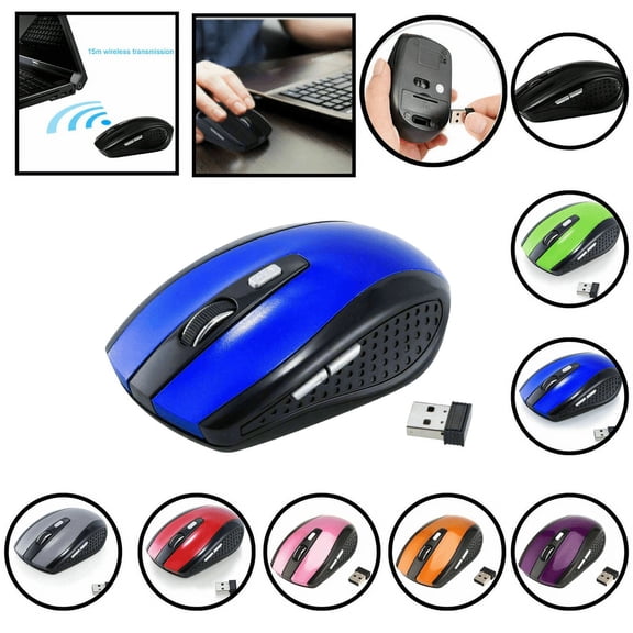 The Perfect Part 2.4GHz Wireless Mouse with USB Receiver for Computer and Laptop-Blue