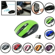 The Perfect Part 2.4GHz Wireless Mouse with USB Receiver for Computer and Laptop-Green