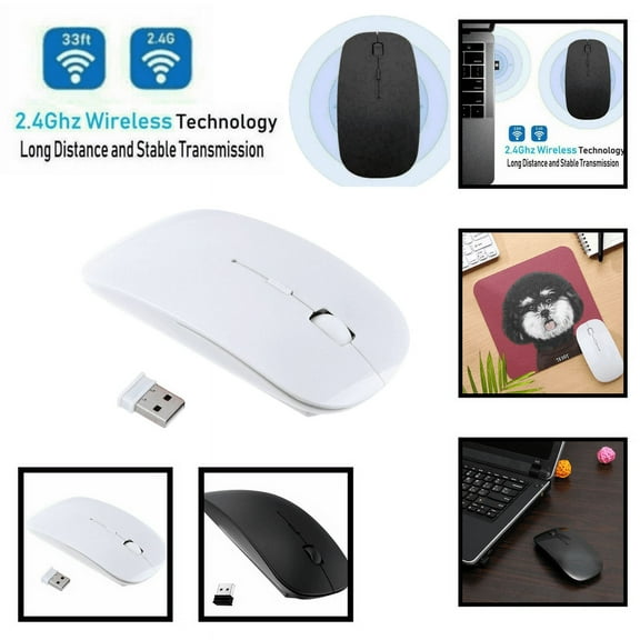 The Perfect Part 2.4GHz Wireless Optical Mouse for Apple Mac Macbook Pro Air PC-White