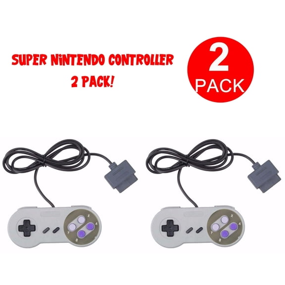 The Perfect Part | 2 FOR New Super Nintendo SNES System Console Replacement Controller 6FT SNS-005