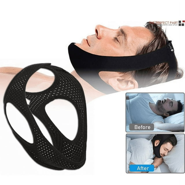 The Perfect Part Anti Snoring Solution Chin Strap to Stop Snoring & to Keep Mouth Closed While