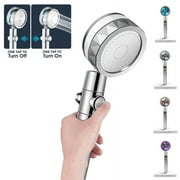 The Perfect Part High Pressure Adjustable 360° Spin Rotation Chrome Finished Bathroom Rainfall Shower Head-Gold