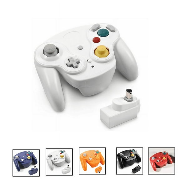 The Perfect Part Wireless Gamecube Controller Switch Controller for Nintendo Gamecube Games-White