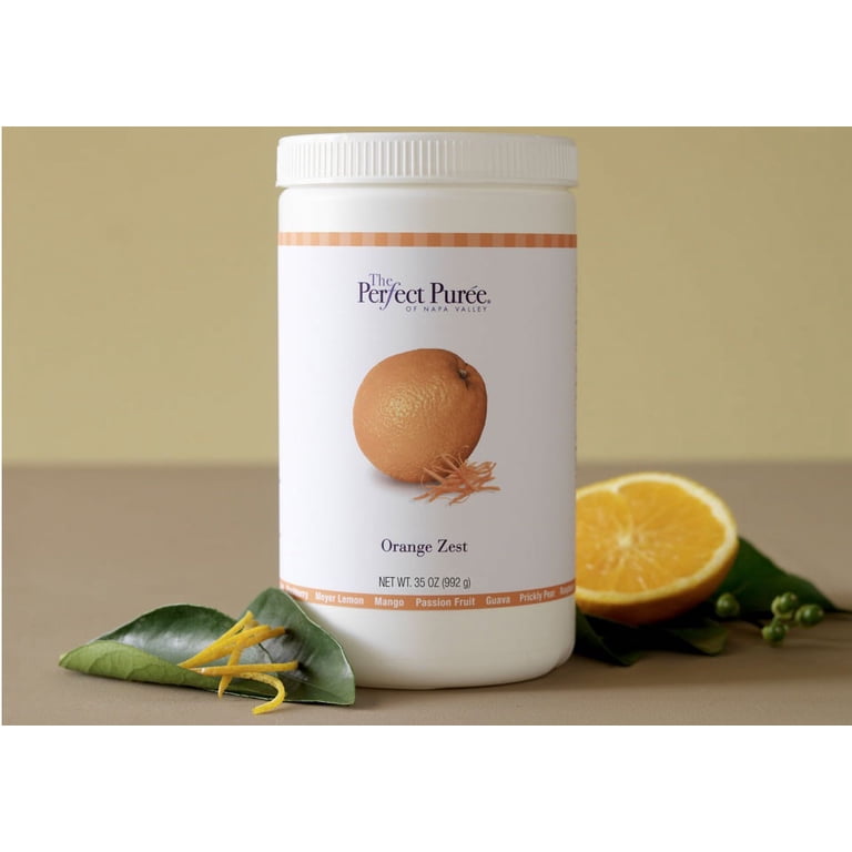 The Perfect Puree Orange Zest Puree, 35 Ounce, Minced with Sugar