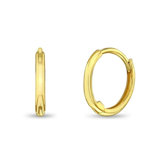 The Perfect Tiny Hoop Baby & Toddler Earrings 7mm Hoop - 14k Gold