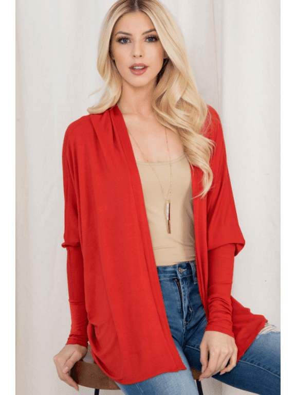 The Persephone - Women's Cardigan in Rust