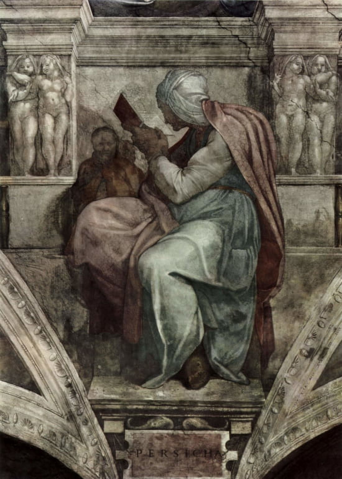 The Persian Si Canvas Art - Michelangelo Buonarroti (18 x 24)
