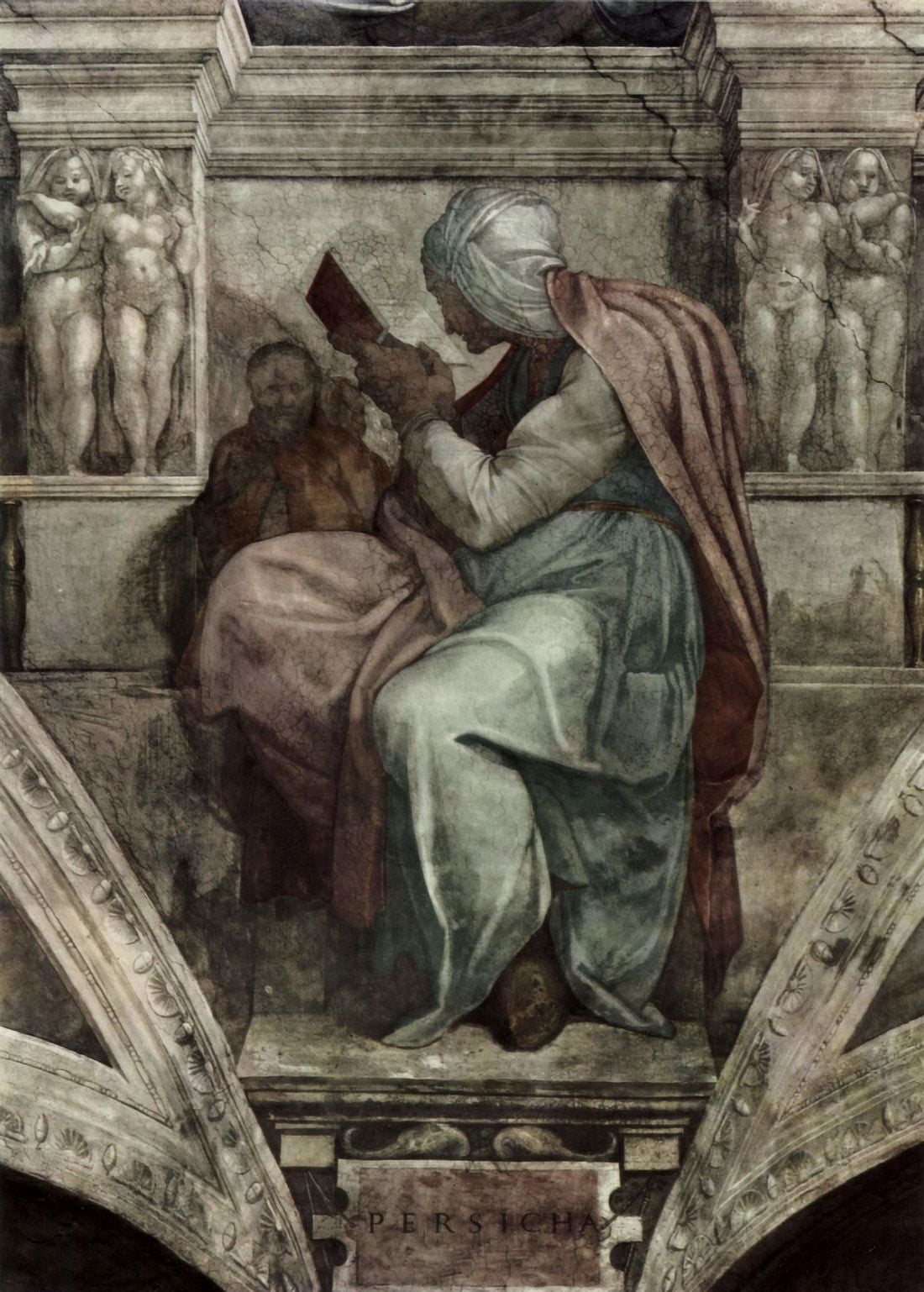 The Persian Si Canvas Art - Michelangelo Buonarroti (24 x 36)