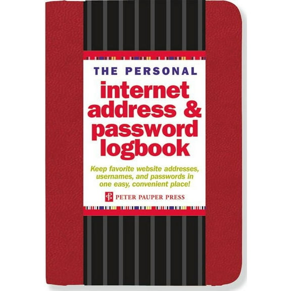 The Personal Internet Address & Password Logbook (Red)