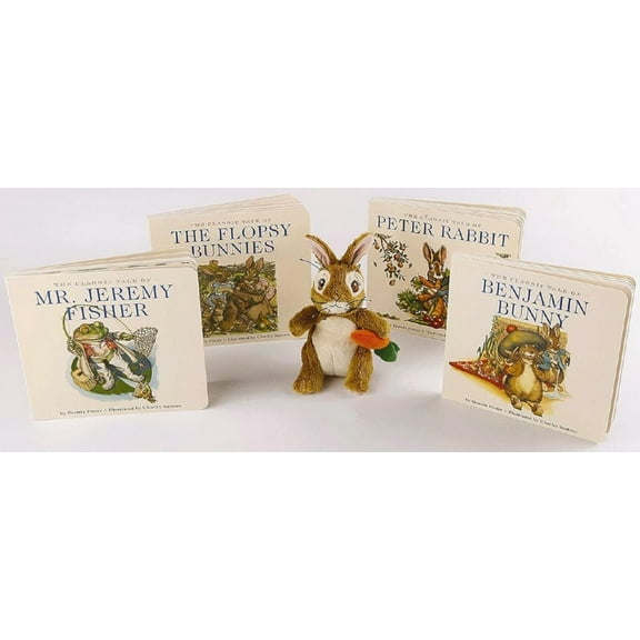 The Peter Rabbit Deluxe Plush Set (Board Book & Plush, Out of Box Gift Set) by Beatrix Potter, Charles Santore (Board Book Collection & Plush)
