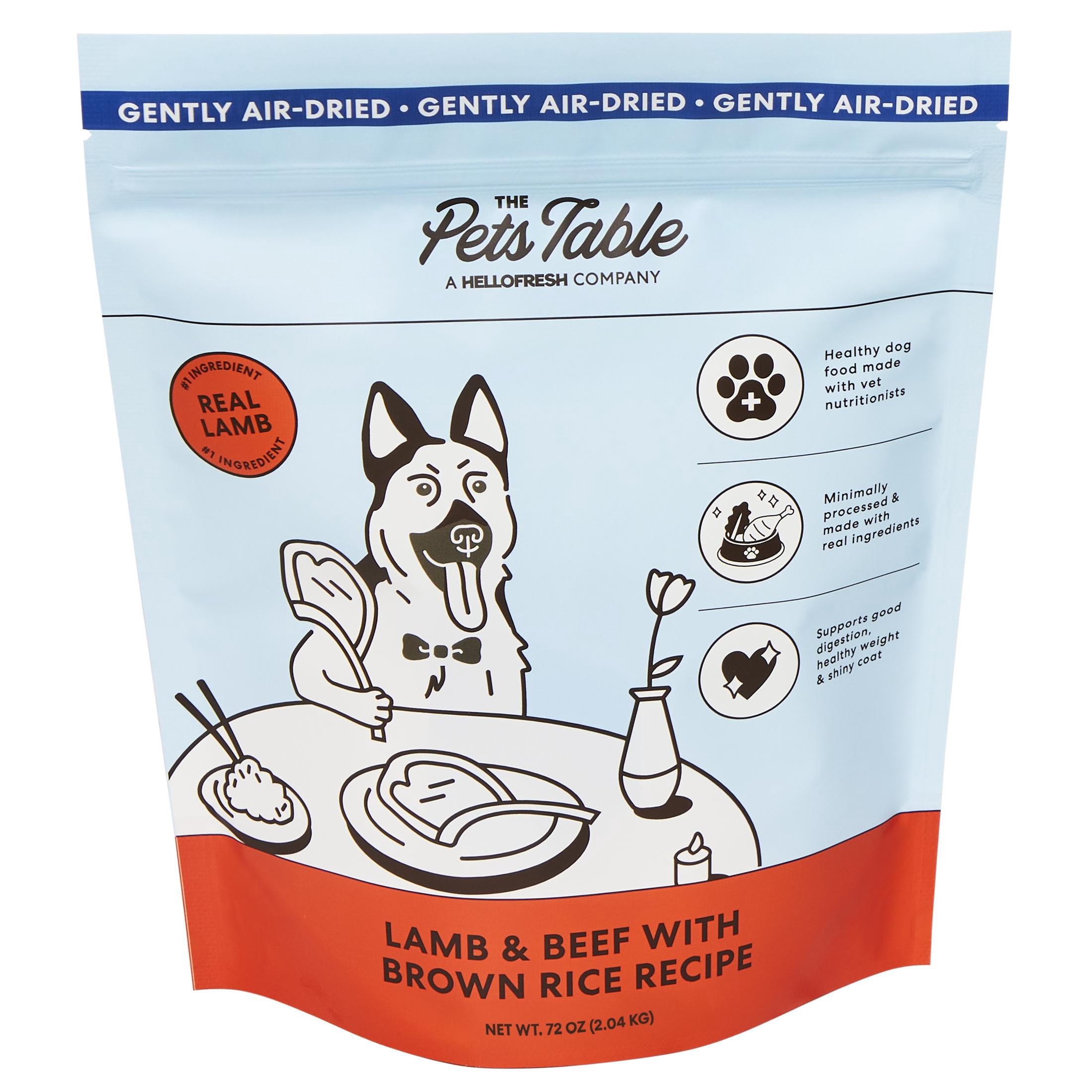The Pets Table Lamb & Beef with Brown Rice Air-Dried Dog Food, 4.5 lb