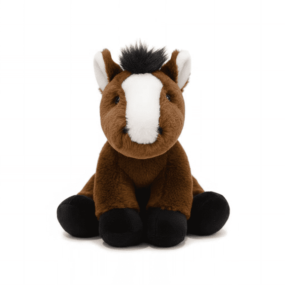 The Petting Zoo Floppy Horse Stuffed Animal Plushie, Gifts for Kids, Wild Onez Wildlife Animals, Horse Plush Toy 9 inches