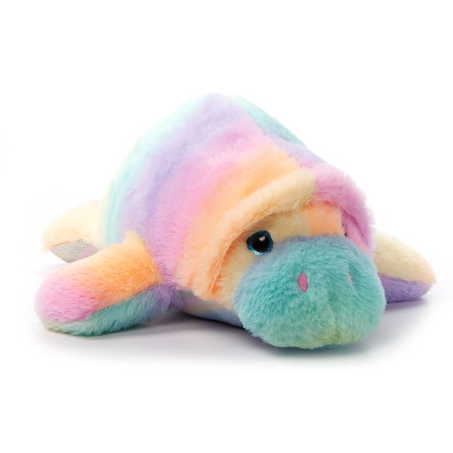 The Petting Zoo Manatee Stuffed Animal Plushie, Ombrez Animals, Rainbow