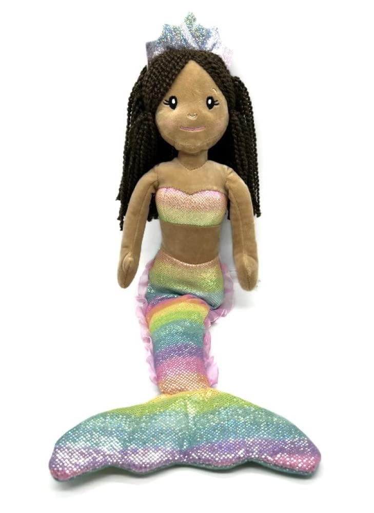 The Petting Zoo Mermaid Doll Plushie, Gifts for Girls, Ombrez Mermaid Stuffed Animals, Mermaid