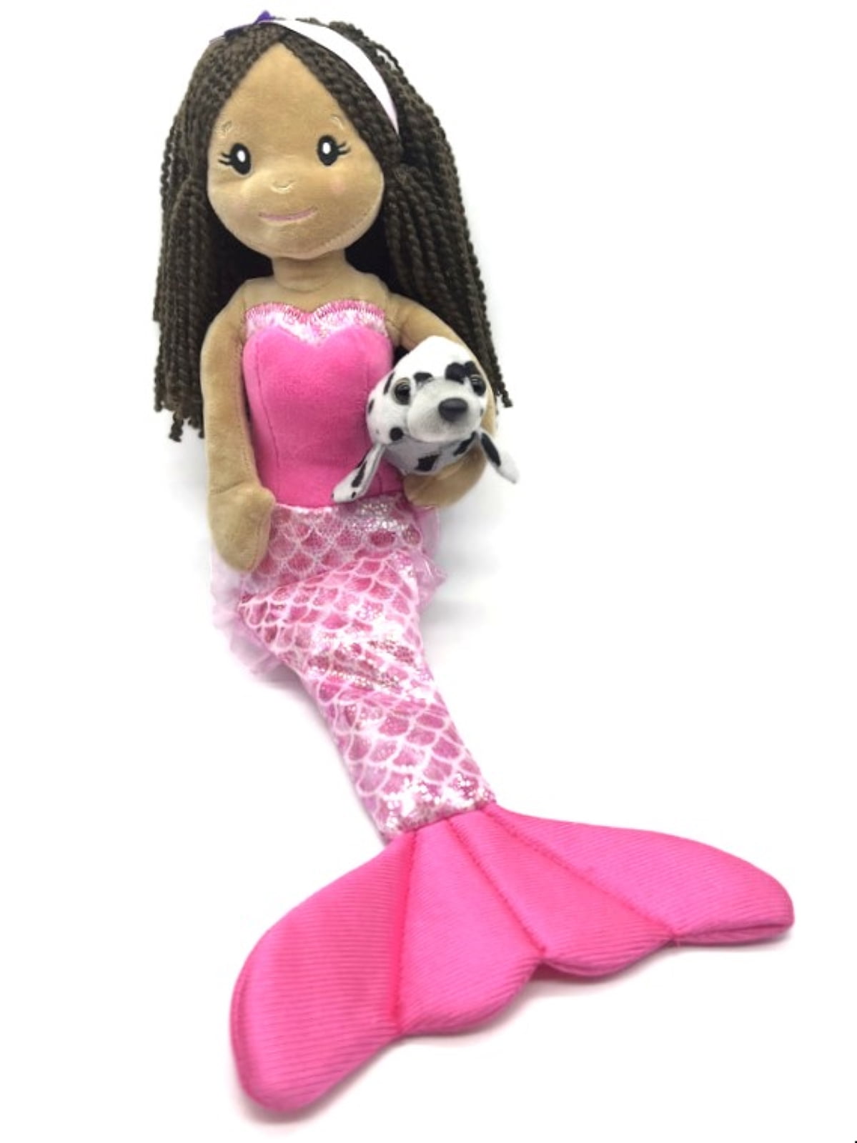 The Petting Zoo, Mermaid Doll with Harbor Seal Stuffed Animal, Gift for