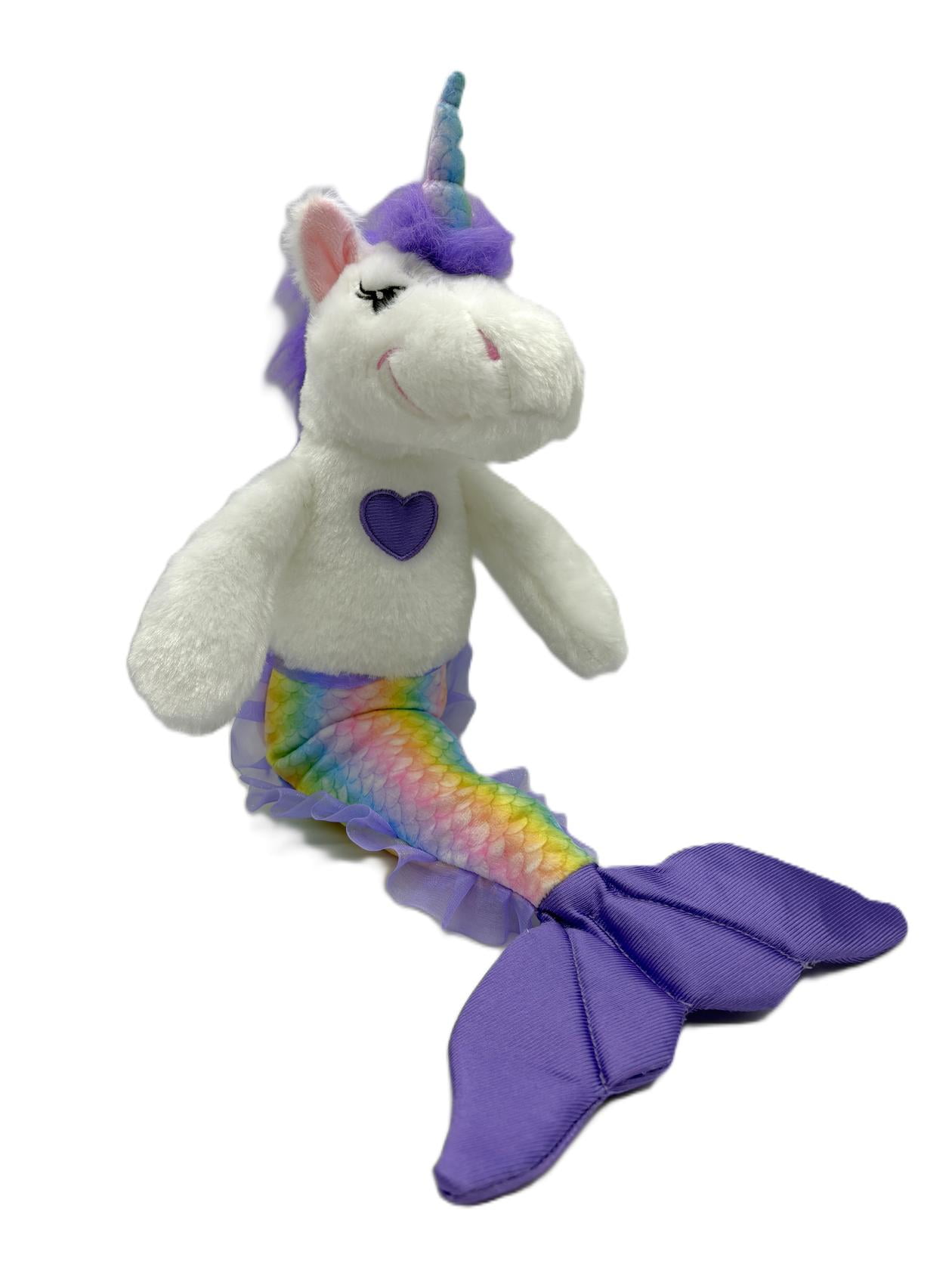 The Petting Zoo Mermicorn Stuffed Animal, Gifts for Girls, Mermaid and Unicorn Plush Toy, 17 Inches (Purple)