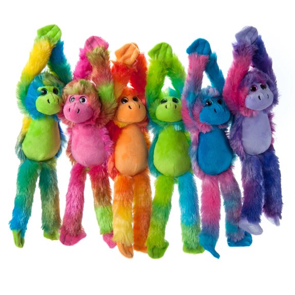The Petting Zoo Monkey Stuffed Animals, Plush Toys for Girls and Boys, Hanging Monkey Plush Toy Tie Dye -10 inch (Dark Green)