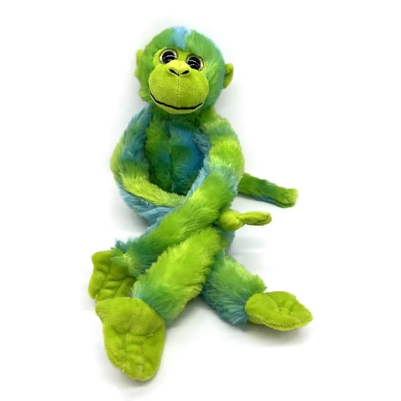 The Petting Zoo Monkey Stuffed Animals, Plush Toys for Girls and Boys, Hanging Monkey Plush Toy Tie Dye -20 inch Light Green