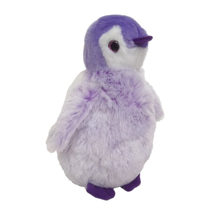 The Petting Zoo Penguin Stuffed Animal, Gifts for Girls, Colorful Frosted Penguin Plush Toy, 7 Inch (Purple)