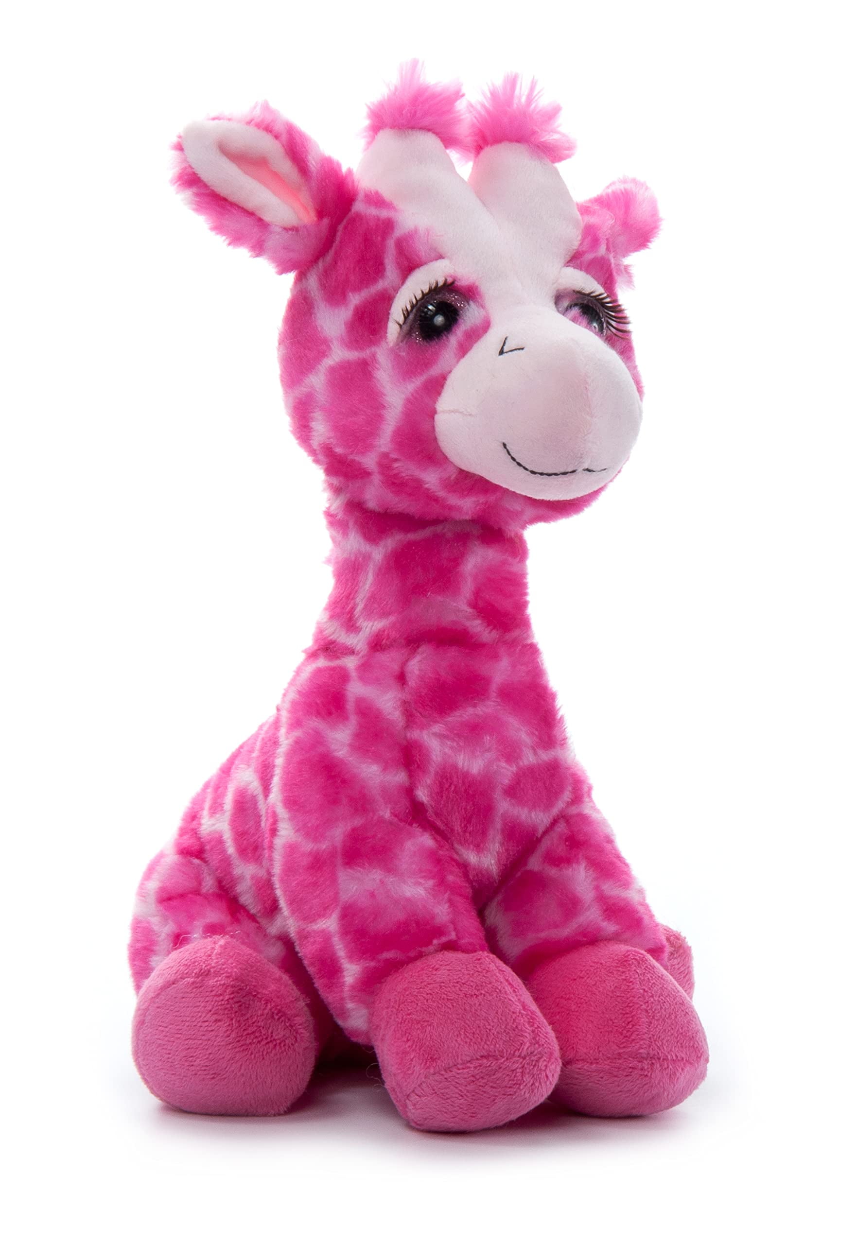 The Petting Zoo Pink Giraffe Stuffed Animal Plushie, Lash z Zoo Animals ...