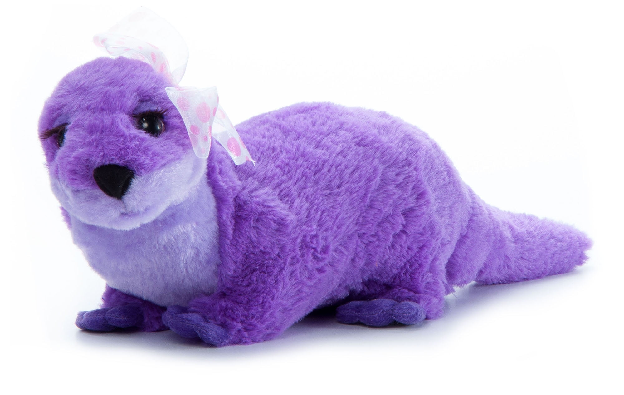 The Petting Zoo Purple River Otter Stuffed Animal Plushie, Lash’z Zoo
