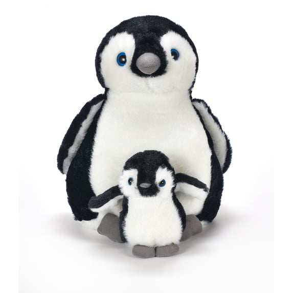 The Petting Zoo Softee Penguin Stuffed Animals, Mom and Baby, Gifts for Kids, Penguin Plush Toy 12 inch