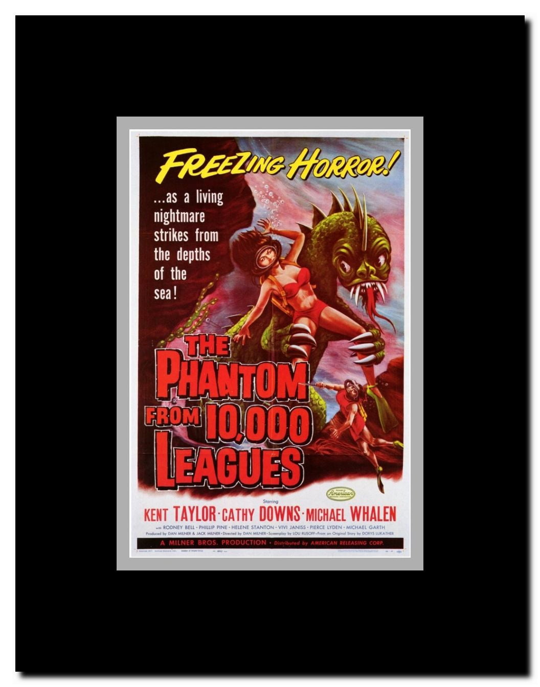 The Phantom From 10 000 Leagues Framed Movie Poster