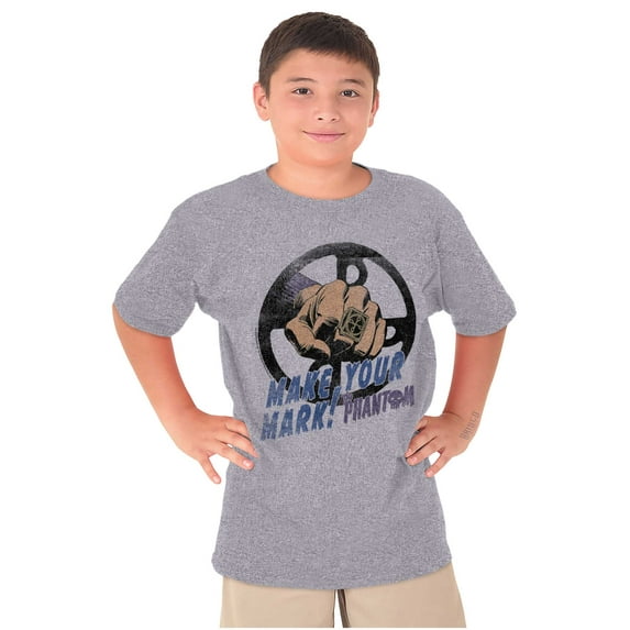 The Phantom Make Your Mark Retro Crewneck T Shirts Boy Girl Teen Brisco Brands XS