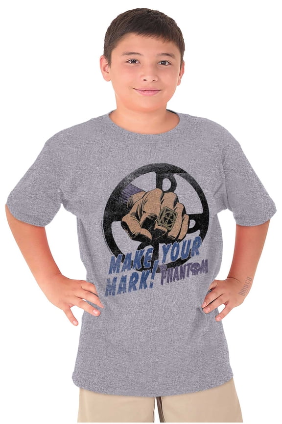 The Phantom Make Your Mark Retro Crewneck T Shirts Boy Girl Teen Brisco Brands X