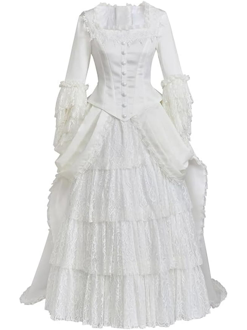The Phantom Of The Opera Christine Daae Victorian Bustle white Dress Musical Broadway Gown - Walmart.com The Phantom Of The Opera Christine Daae Victorian Bustle white Dress Musical Broadway Gown - Walmart.com