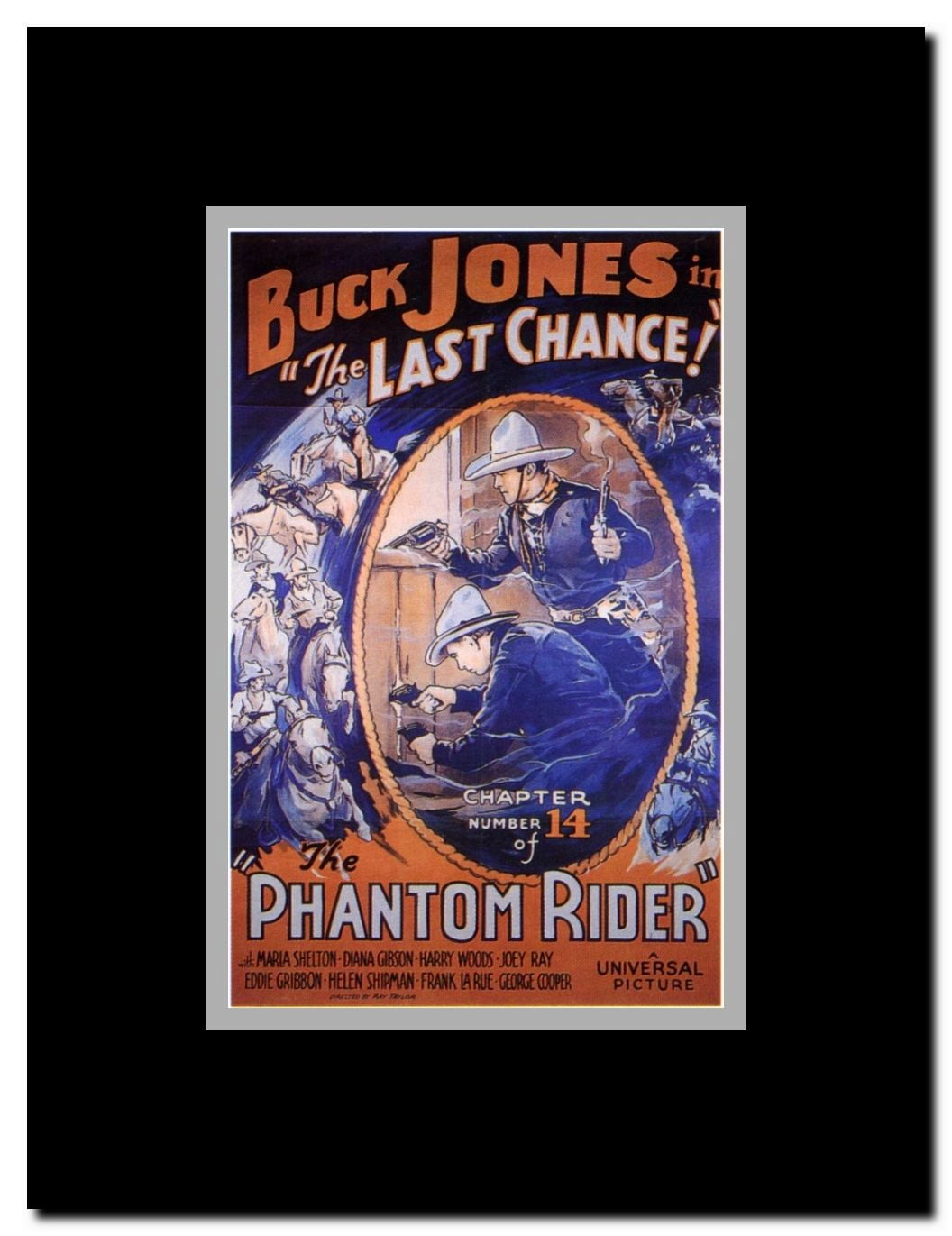 The Phantom Rider Framed Movie Poster