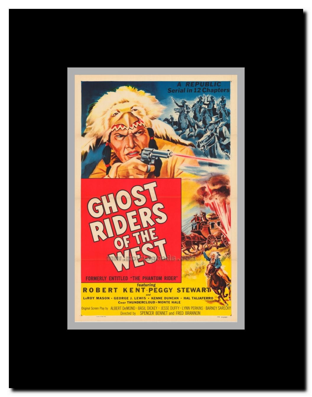 The Phantom Rider Framed Movie Poster