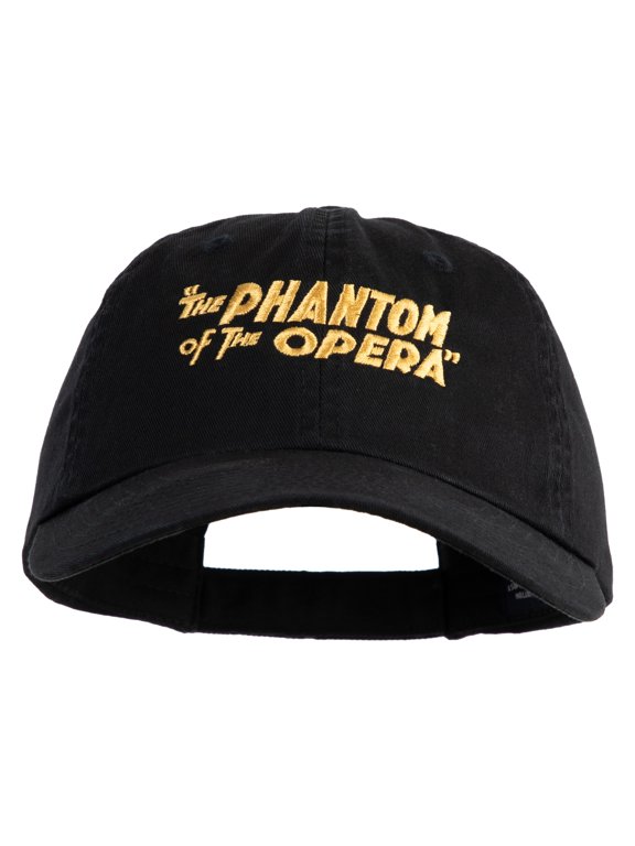 The Phantom of the Opera 1925 Title Embroidered Low Profile Cap - Black OSFM