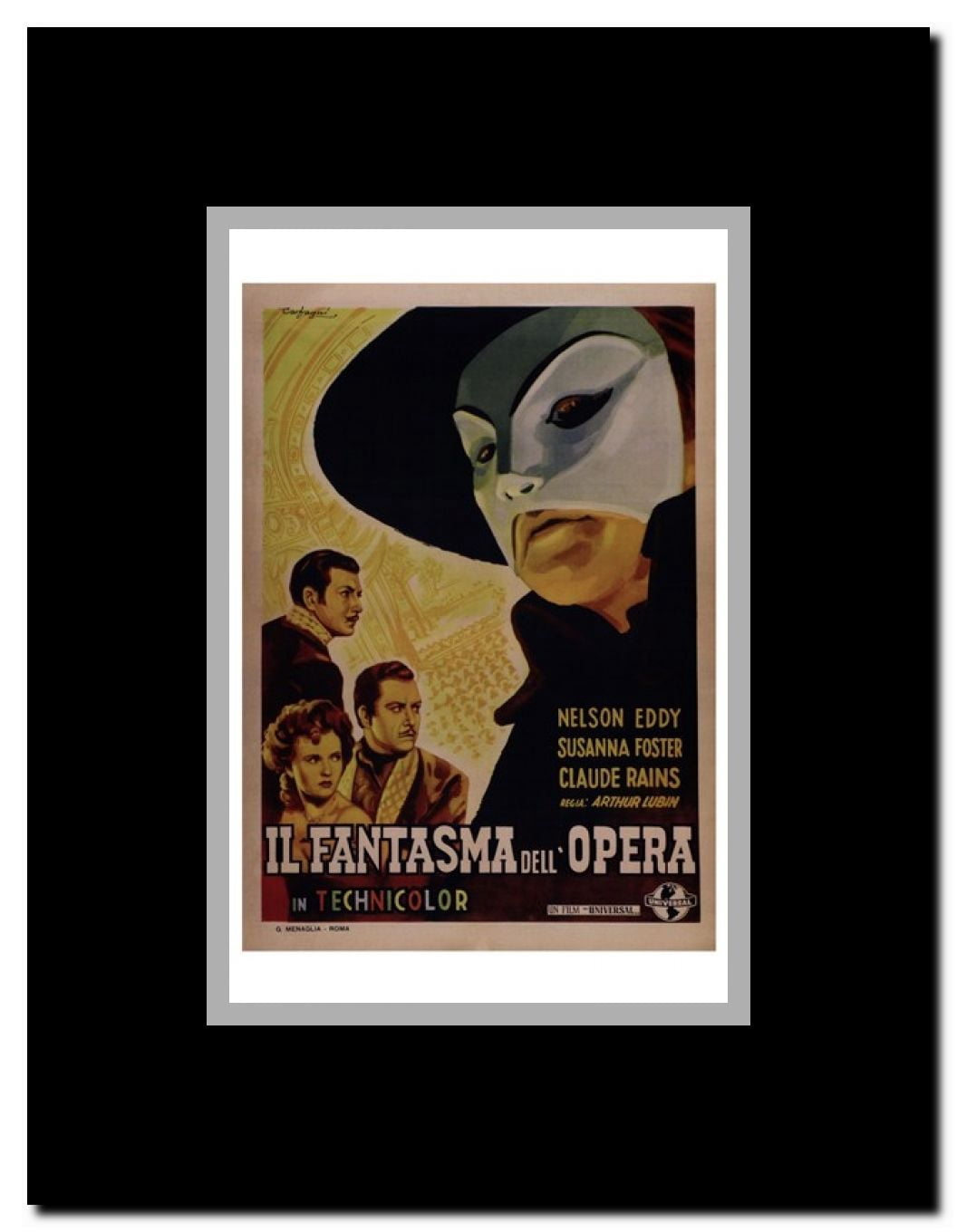 The Phantom of the Opera Framed Movie Poster